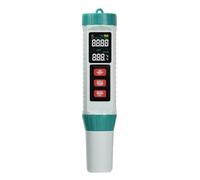 Tacdas Testeur PH/EC/TDS/SAL/Temp 5 en 1, Compteur Numérique de Chlore, Analyseur de Qualité de L'Eau pour Détecteur de Piscine.