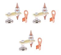 Tacdas TêTe de L'Aimant de Soudage Queue Stabilité de Soudage - Magnétisme Puissant Grande Aspiration.Poids Absorbable 3 Kg (3 Pièce Série)