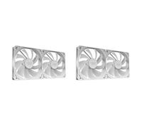 Tacens Anima AF12X2, Kit 2x Ventilateurs 120mm, Fonctionnement Ultra-Silencieux, Paliers FLUXUS, Flux d’Air Optimisé, Structure Renforcée Anti-Vibrations, Performance Thermique Efficace, Blanc