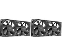 Tacens Anima AF8X2, Kit 2x Ventilateurs 80mm, Fonctionnement Ultra-Silencieux, Paliers FLUXUS, Flux d’Air Optimisé, Structure Renforcée Anti-Vibrations, Performance Thermique Efficace, Noir (Lot de 2)