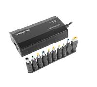 Tacens Anima ANBP100, Chargeur Universel Compact pour Ordinateur Portable, 10 Adaptateurs, 8 Voltages, Connecteur USB, 100W, Noir