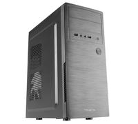 Tacens INITIOX, Boîtier PC ATX, Ventilateur Latéral 12cm, Façade Effet Aluminium Brossé, Boîtier Moyen Tour, Système de Gestion des Câbles, USB 3.0, Noir