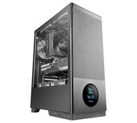 Tacens Boîtier PC SAGITTA20 ATX Écran LED temp. réel 3x120mm Verre trempé latéral USB-C Noir