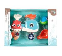 Tachan 756T00581 Jouet de Bain et de Baignoire avec Accessoires Poissons et Animaux Marins Qui roulent et sortent de l'eau par Un Circuit