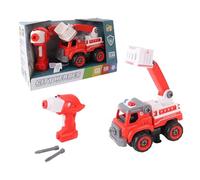 TACHAN Camion de Pompiers RC 33 pièces - Construction + Télécommande - Jouet Stem (CPA Toy Group 703T01025)