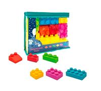 Tachan - Constructions Douces 28 pièces, Formes, diverses contructurations Qui stimulent Les compétences de l'enfant, avec Sac à Fermeture éclair pour Ranger
