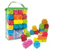 Tachan - Constructions Douces 36 pièces, Formes diverses Qui stimulent Les compétences de l'enfant, avec Sac à Fermeture éclair pour Ranger