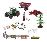 TACHAN CPA Toy Group 702T01048 Set Ferme avec Tracteur et 30 Accessoires