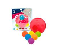 Tachan - Grande Boule méthororite avec 5 Mini balles coulissantes, différentes Textures et Couleurs, Stimulation de la motricité Fine et des Sentiments