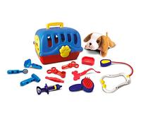 Tachan Mallette vétérinaire avec Chien en Peluche et 13 Accessoires de Soin des Animaux, Jeu d'animaux