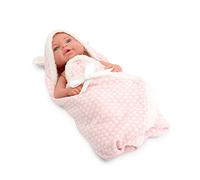 Tachan - Poupée bébé de 40 cm, avec Couche de croûte Rose, Physique réaliste de bébé, Membres articulés (CPA Toy Group Trading S.L. 788T00627)