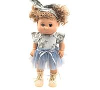 TACHAN Poupée Lía Pepona 40 cm - Élégante et Serena - Moufles potelées et Visage Doux (CPA Toy Group 788T01058)