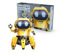 Tachan Tobbie 784T00608 Robot Intelligent avec émotions et gestes, reprogrammable avec mouvements spécialisés, capteurs d'obstacles et mouvements, Rotation à 360°