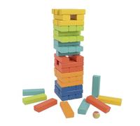 Tachan Tour empilable en Bois - Jeu d'adresse - Comprend dé et 54 Blocs de Couleurs (CPA Toy Group 795T00875)