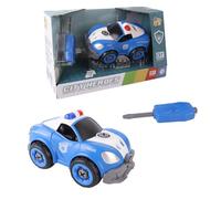 TACHAN Véhicule de Police 21 pièces - Jouet de Construction avec Outils, Roues et Accessoires - Montage Facile - Jouet Stem (CPA Toy Group 703T01021)