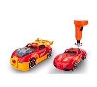 Tachan - Véhicule Tunning - 2 modèles en 1 - Set de Montage de 26 pièces - De Couleur Rouge - avec visseuse électrique - +3 (CPA Toy Group 766T00900)