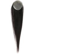 Tache Chauve Patch De Cheveux Toupee pour Les Femmes Hommes, Unité De Remplacement De Cheveux Humains Naturels Toupee Patch pour La Racine des Cheveux Frontale, Favoris, Zone, Circular, 4x4cm