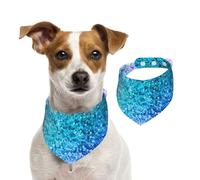 Tache de Paillettes Scintillantes,Bandanas pour Chien, écharpe en Coton, Bavoirs réglables pour Animaux de Compagnie,L