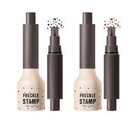 Tache de Rousseur Micro poudre Liquide, Freckles Pen, Tampon pour taches de rousseur en cinq points, Fausse Tache de Rousseur, Naturelles avec éponge Spéciale, Convient à tous les types de peau