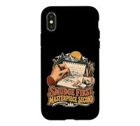 Tache d'encre d'abord Chef-D'œuvre Ensuite Gaucher Artiste Coque pour iPhone X/XS