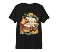 Tache d'encre d'abord Chef-D'œuvre Ensuite Gaucher Artiste T-Shirt Haut de Gamme