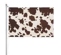 Taches brunes des vaches,Drapeau de jardin, bannière décorative, drapeau double face, 2 x 3 pieds, pour extérieur et intérieur