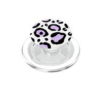 Taches d'animaux guépard léopard Violet Lavande Moderne PopSockets PopGrip pour MagSafe
