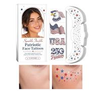 Taches de Rousseur du 4 Juillet 11 Autocollants Patriotiques Drapeau