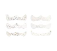 Taches de rousseur scintillantes | Tatouages pailletés avec taches de rousseur dorées et scintillantes | 6 pièces waterproof pour maquillage, festivals, fêtes et looks créatifs