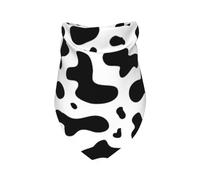 Taches de Vache Empreinte de Vache,Bavoir écharpe Triangulaire à Capuche réglable pour Animaux de Compagnie, Capuche Lavable adaptée aux Chiens et Chats de Petite, Moyenne et Grande Taille