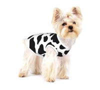 Taches de Vache,T-Shirt sans Manches en Coton pour Animaux de Compagnie, Gilet Respirant, Extensible et Doux,M