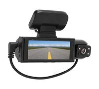 Tachygraphe, 3,16 Pouces HD tachygraphe 360 ° Rotation lentille Tableau de Bord caméra Vision Nocturne Parking Moniteur de recul, détection de Mouvement, Enregistrement cyclique