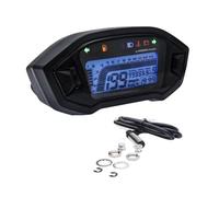 Tachymètre Compteur Vitesse Compteur De Vitesse Numérique Universel pour Moto, 13000 TR/Min, Rétro-éclairage, Véhicule À Moteur pour 2-4 Cylindres Odomètre, 7 Couleurs Réglables