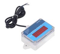 Tachymètre de moteur étanche IP68, compteur de tr/min DC 8-24V avec capteur | Jauge de régime LED à 4 chiffres, plage 10 à 9999 tr/min, précision de ± 0,1%, pour tour d'éolienne machines marines, montage