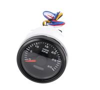 Tachymètre de Voiture 0-3000 Tr/Min du Compteur de Vitesse RPM RPM Hour Metter Gauge, 52 Mm 2in Metal DC 9-32V, Trucks Tracteurs RVS Boats, Sept Couleurs (Cadran noir lunette