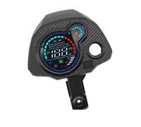 Tachymètre Numérique Compteur Numérique Tachymètre Moto Compteur De Vitesse Numérique Trip ODO KMH Compteur Kilométrique Voltmètre Jauge De Niveau D'huile pour Navi 110