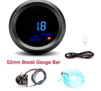 Tachymètre Numérique De Voiture,Jauge De Suralimentation Turbo,Psi,Bar,Température De L'eau,Température De L'huile,Jauge De Pression D'huile,Voltmètre,Compteur De Tr/Min,Lumi -Boost Gauge Bar-B