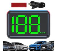 Tachymètre numérique de voiture - Moniteur de vitesse du tableau de bord de voiture - Écran électronique - Tachymètre de voiture numérique avec écran LED - Têtes de tachymètre numérique - Affichage Up