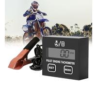 Tachymètre numérique inductif 2 temps tachymètre numérique avec compteur d'heures, tachymètre pour moto, fraise à neige, motocross, tondeuse à gazon, générateur de tronçonneuse