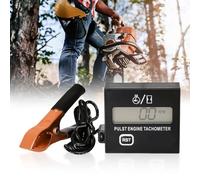 Tachymètre numérique inductif à 2 temps avec compteur d'heures, tachymètre pour moto, fraise à neige, motocross, tondeuse à gazon, générateur de tronçonneuse