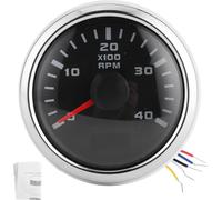 Tachymètre numérique jauge 52mm 4K tr / min LCD -heures -indicateur de vitesse étanche pour les yachts de voiture moto