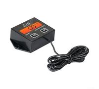 Tachymètre numérique LCD avec compteur d'heures pour moteurs 2 et 4 temps, rappel de maintenance réglable, allumage inductif, rétroéclairage, noir, ZSB-02 BL(ZSB-02 BL)