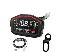 Tachymètre Numérique LCD Universel Pour Moto, Moteur Hors-bord Km/h, Compteur De Vitesse, Température Pour 2,4 Cylindres Jauge Tachymètre(With Bracket)