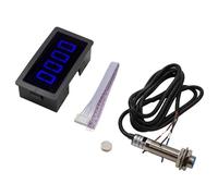 Tachymètre numérique LED 4 bits avec capteur Hall haute précision anti-interférence pour test de vitesse du moteur
