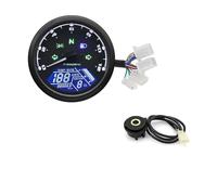 Tachymètre Numérique Moto Accessoires Universels Compteur De Vitesse Compteur Kilométrique Numérique avec Indicateur 12000kmh/mph Tachymètre(Type 5)
