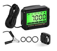Tachymètre Numérique pour tronçonneuse Compte Tour Tachymètre Sans Fil Inductif,batterie remplaçable, Compte Tour de moteur Étanche Générateur Maintenance Outil pour Moto, Tondeuse,Marine,Motoneige