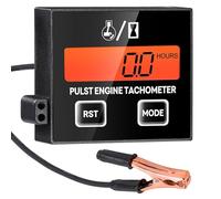 Tachymètre Numérique Pour Tronçonneuse: Compte Tour Tachymètre Sans Fil Inductif, Batterie Remplaçable, Tachymètres D'heures Auto-Alimenté Numérique Pour Moto, Marine, Tondeuse, Motoneige