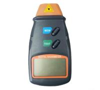 Tachymètre optique DT-2234C+ avec plage de 2,5 à 99999 tr/min et base de temps d'oscillateur à quartz pour une stabilité à long terme (bouton noir)