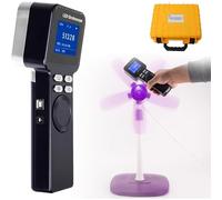 Tachymètre stroboscopique numérique à LED, tachymètre stroboscopique sans contact, plage de 1 à 999999 tr/min, stroboscope portable rechargeable, for mesurer les engrenages et les pneus