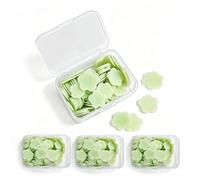 Tachypno 300 Pièces Jasmin Savon en Papier, Une Pièce Feuilles de Savon | Savon en Papier Portables, pour Camping, Randonnée, Trek, Hygiène Nomade, WC et Hygiène Des Mains
